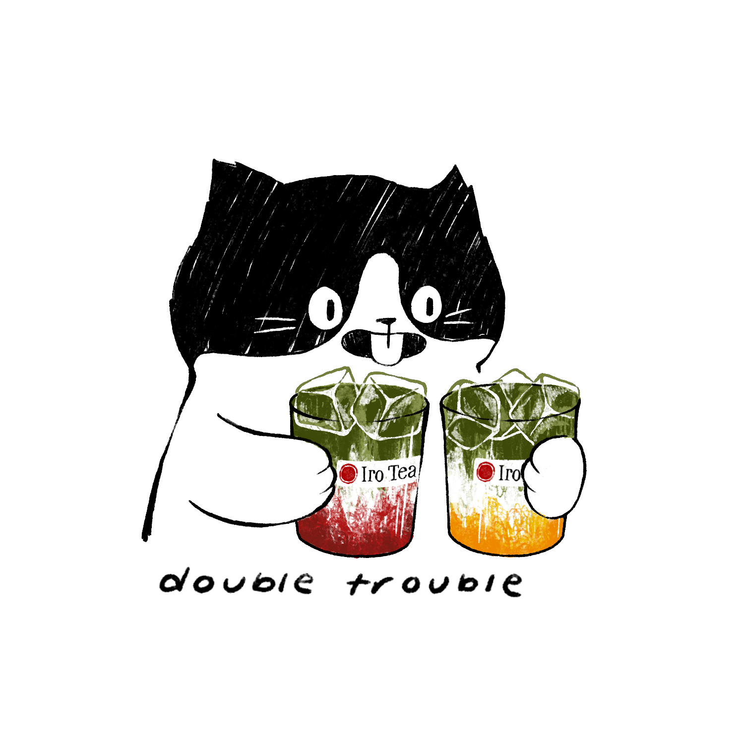 Double trouble — Iro Tea sticker art